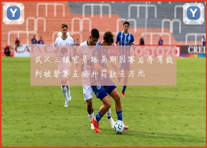 武汉三镇官员路易斯因赛后辱骂裁判被禁赛五场并罚款五万元